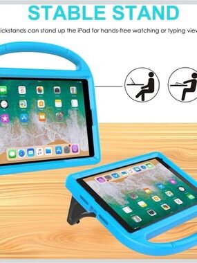 Kids Shockproof ipad Case with Handle and Stand - 5th/6th generation iPad